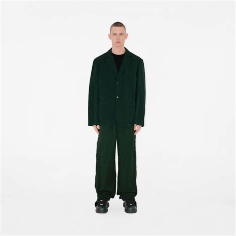 Nylon Tailored Trousers in Ivy 